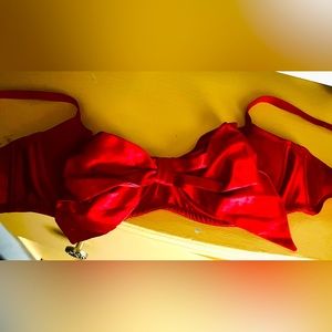 Red Bow Bra